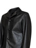 Black faux leather jacket