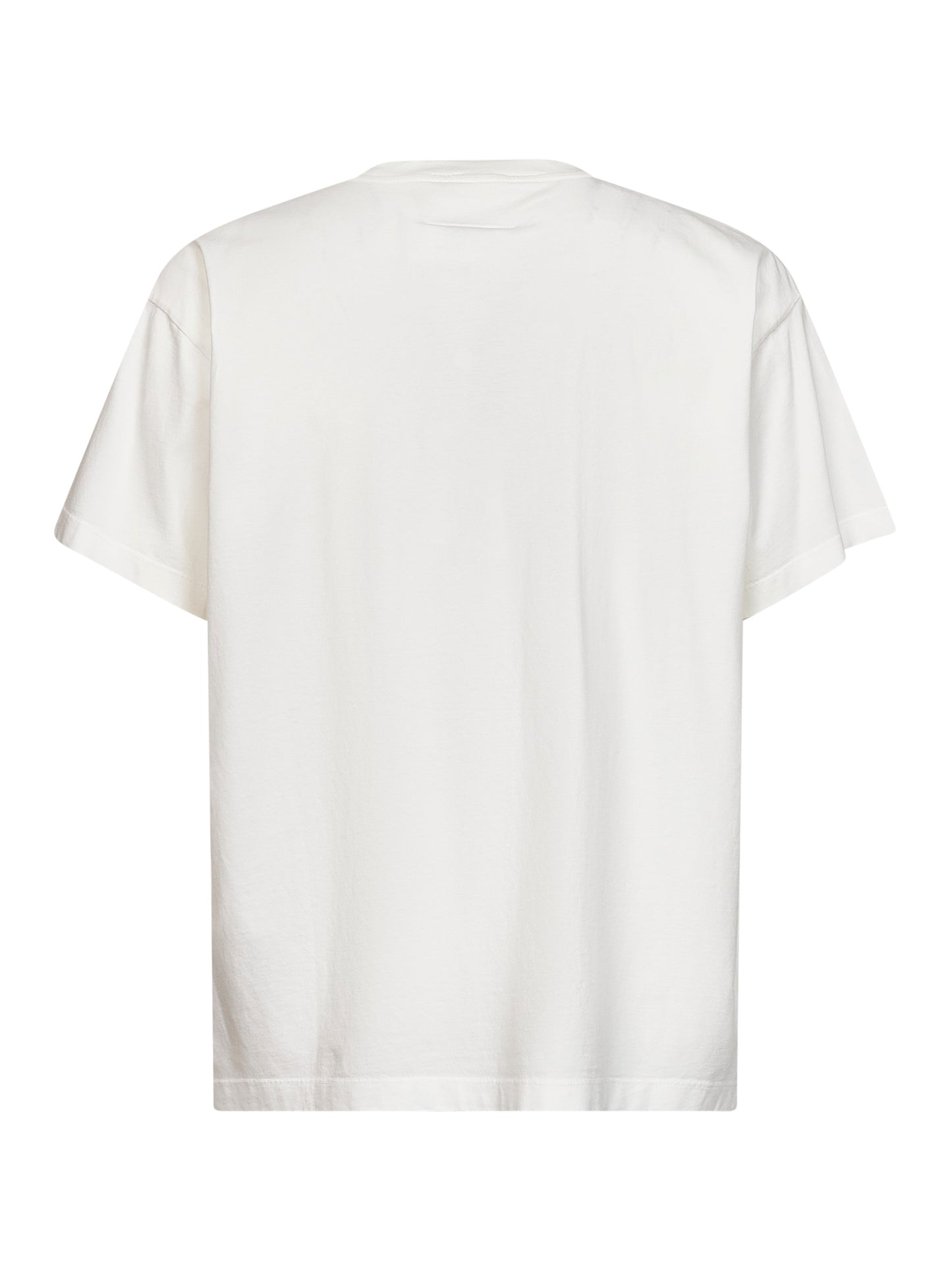 T-shirt in jersey sovratinto bianco con stampa