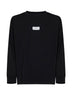 Black cotton Numeric long-sleeved T-shirt