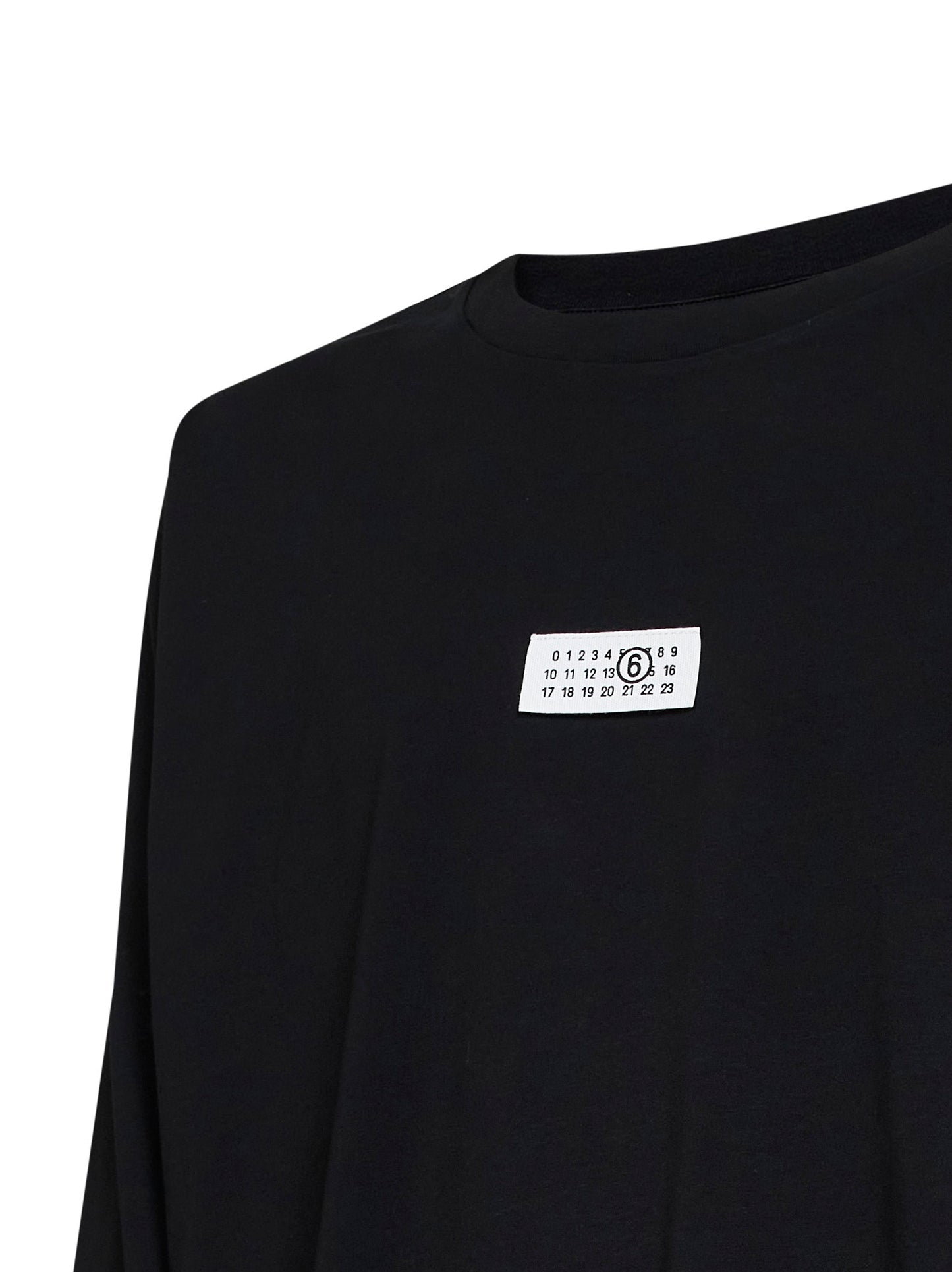 Black cotton Numeric long-sleeved T-shirt