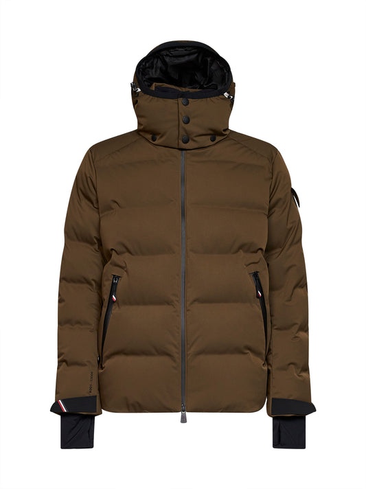 Green Montgetech hooded insulated ski jacket