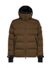 Green Montgetech hooded insulated ski jacket