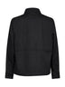 Black cotton twill overshirt