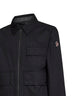 Black cotton twill overshirt