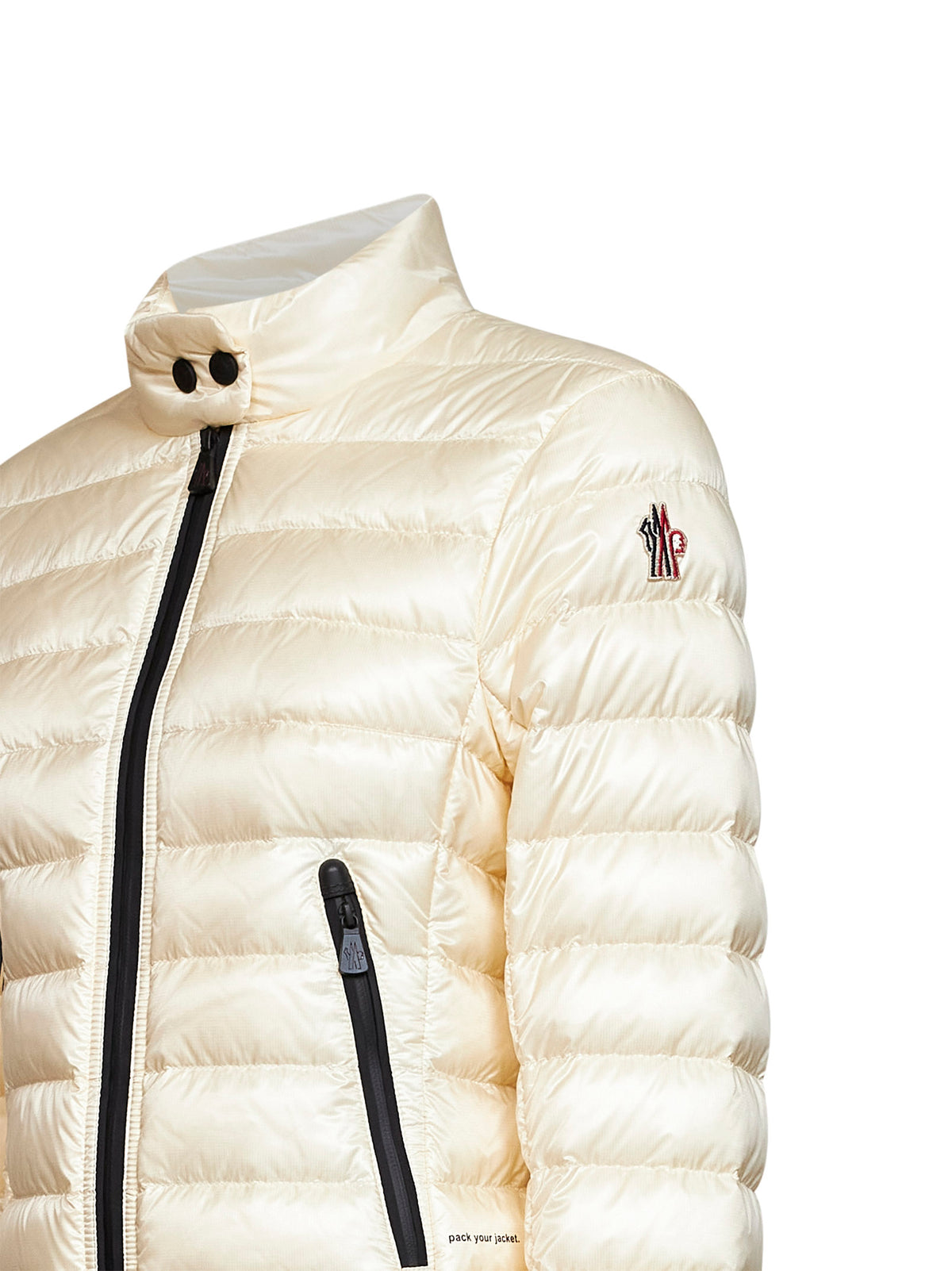 Ivory Walibi foldable short down jacket