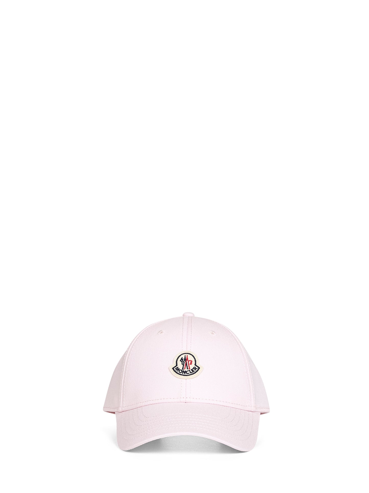 Pink cotton gabardine baseball cap
