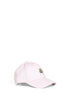 Pink cotton gabardine baseball cap