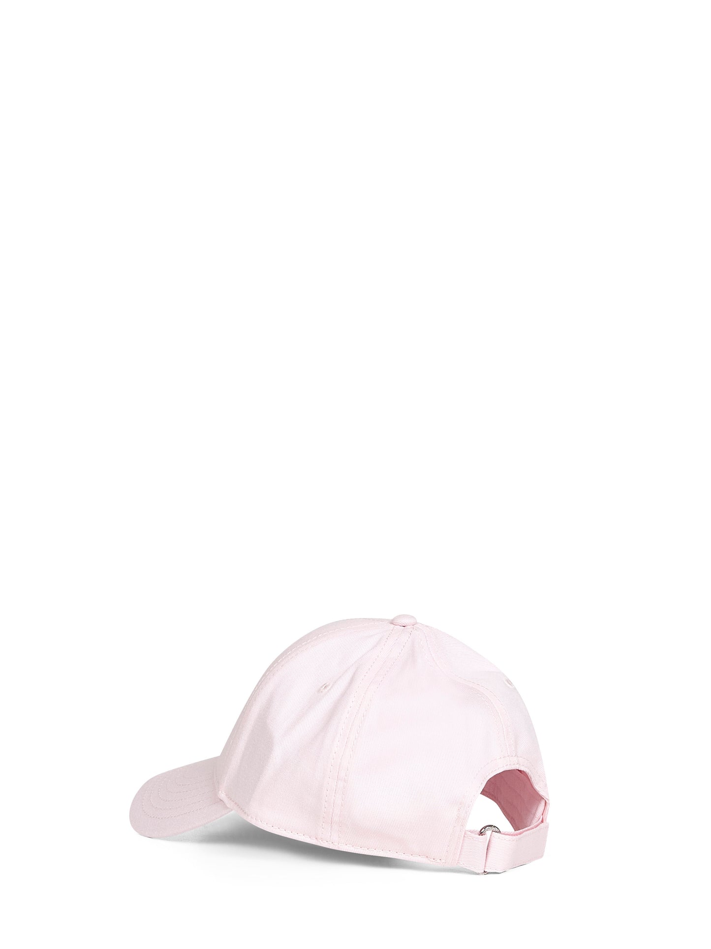 Pink cotton gabardine baseball cap