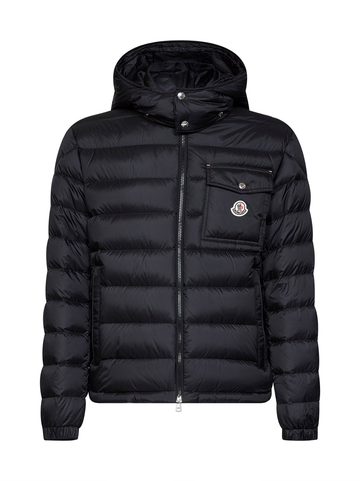Black Verith short hooded down jacket