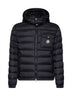 Black Verith short hooded down jacket