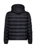 Black Verith short hooded down jacket