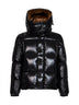 Black Parana short hooded down jacket