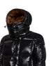 Black Parana short hooded down jacket