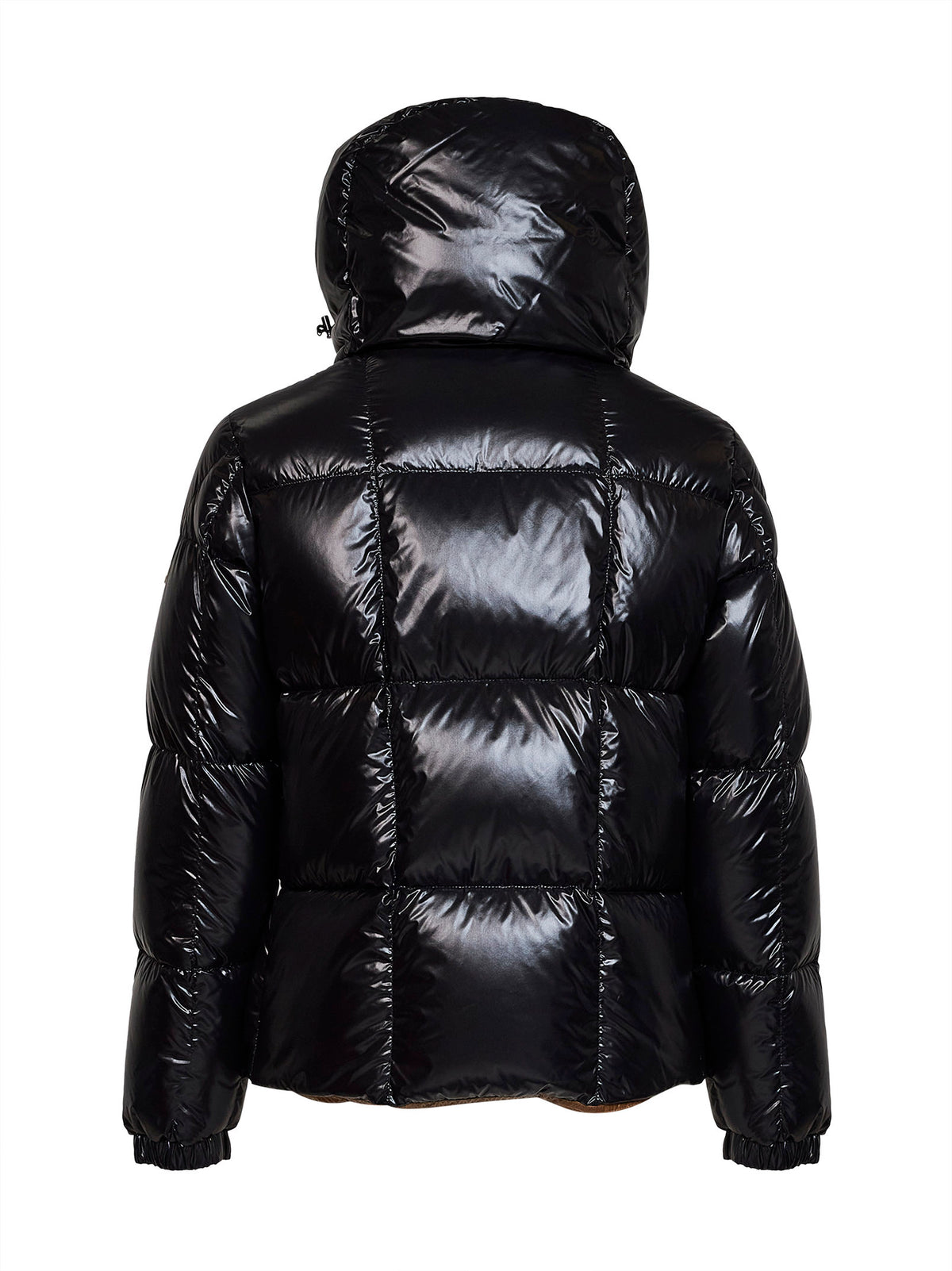 Black Parana short hooded down jacket