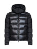 Piumino corto con cappuccio Moncler Maya nero