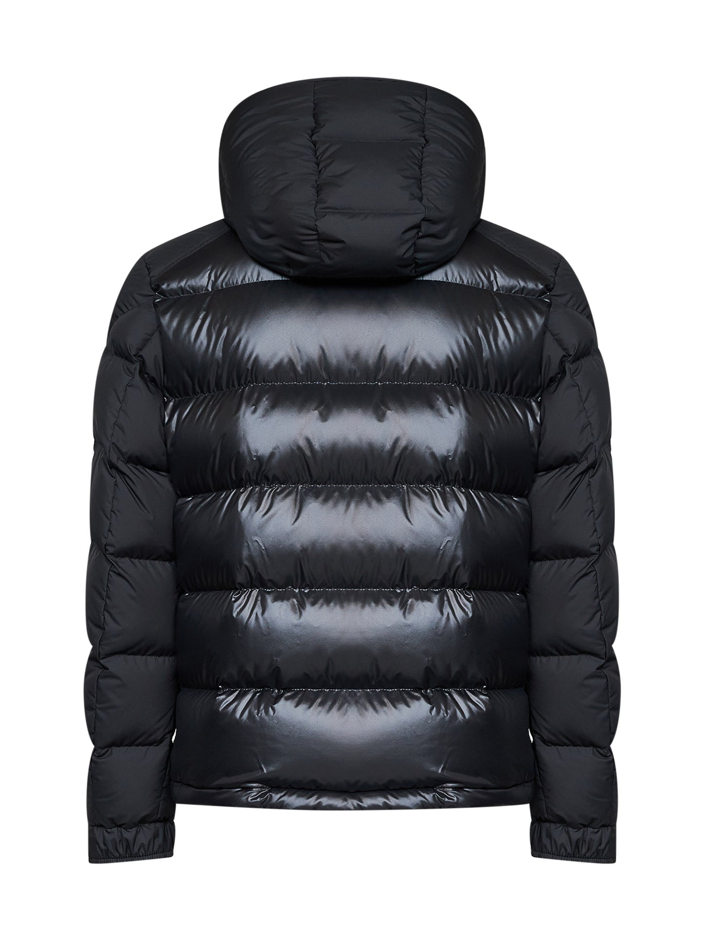 Piumino corto con cappuccio Moncler Maya nero