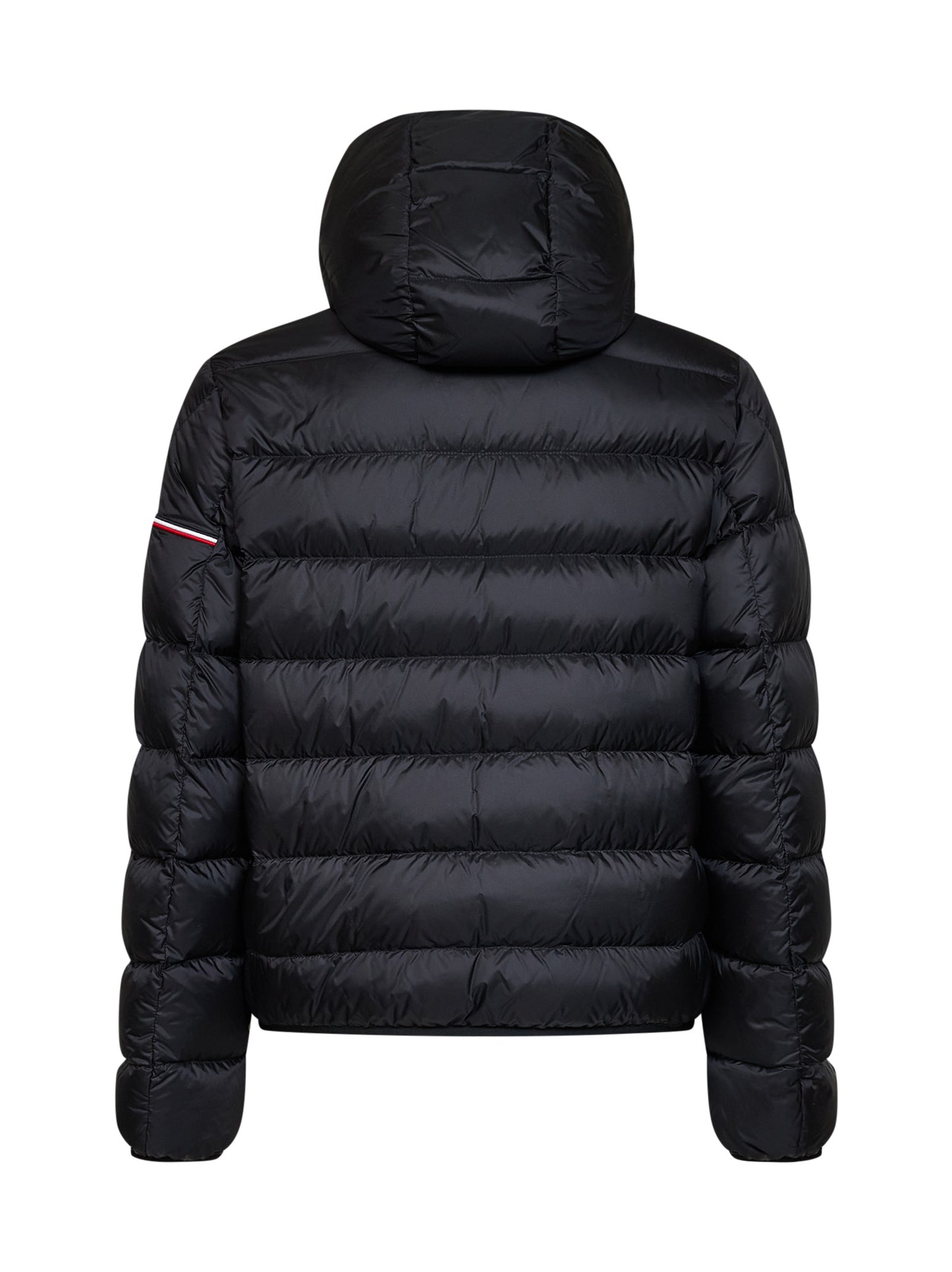 Black Ravenlock short hooded down jacket