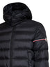 Black Ravenlock short hooded down jacket