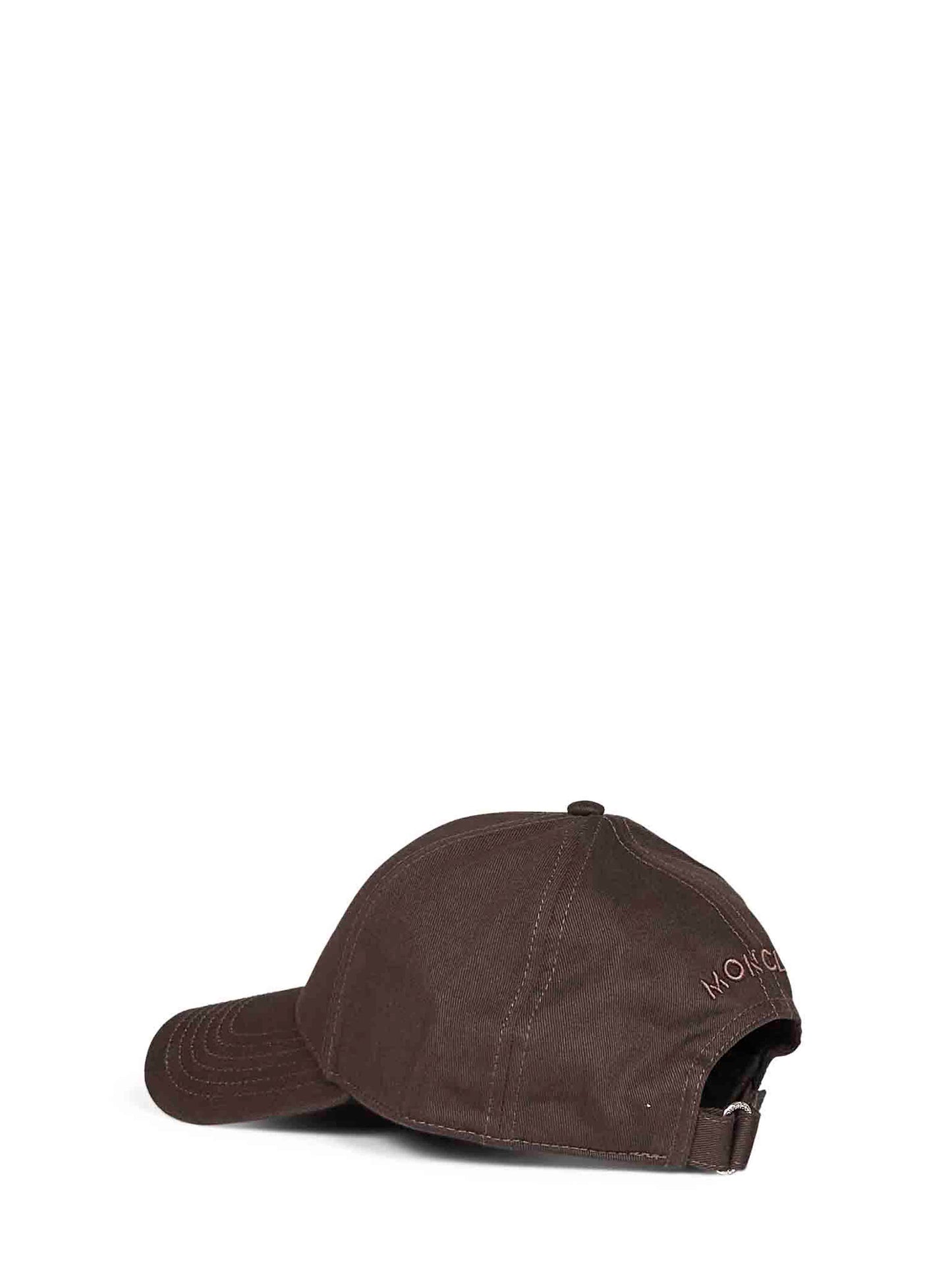 Berretto da baseball in gabardine di cotone marrone