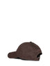 Berretto da baseball in gabardine di cotone marrone
