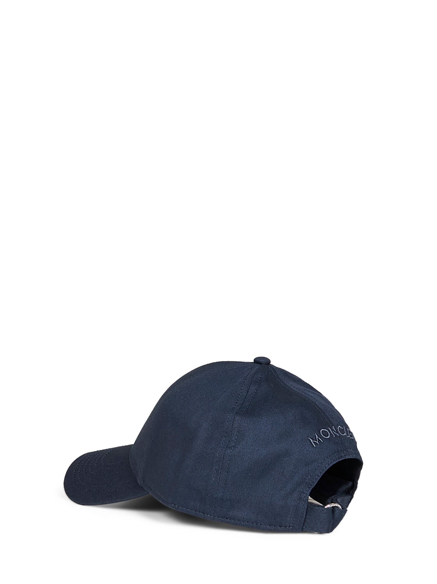 Berretto da baseball in gabardine di cotone blu navy