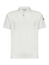 Polo in piquet di cotone naturale con logo