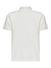 Polo in piquet di cotone naturale con logo