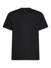 Black cotton jersey T-shirt with logo