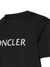 Black cotton jersey T-shirt with logo