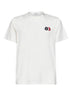 T-shirt logata in jersey di cotone naturale