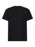 Black cotton jersey logo T-shirt
