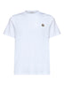 Multicolored jersey pack of three T-shirts with logo patch