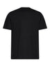 T-shirt in jersey di cotone nero con logo