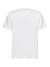 T-shirt logata in jersey di cotone bianco