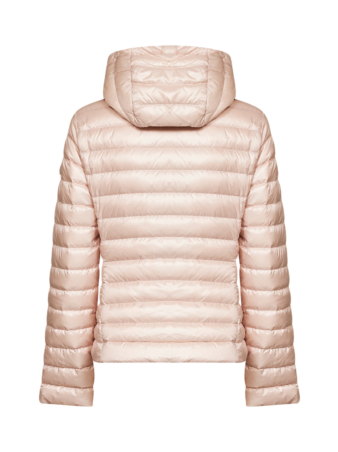 Light pink Igelhood packable short hooded down jacket