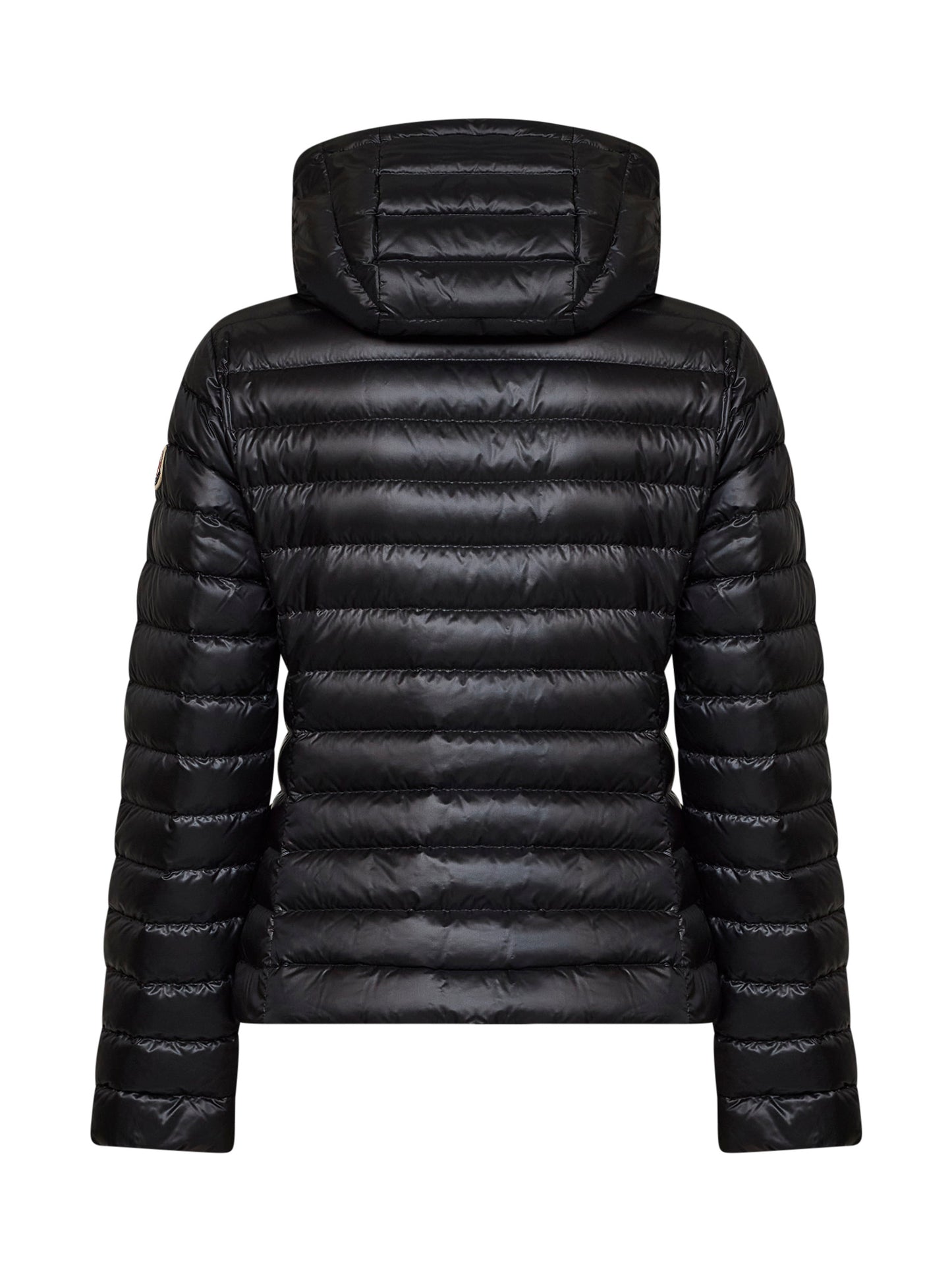 Piumino corto ripiegabile con cappuccio Igelhood nero