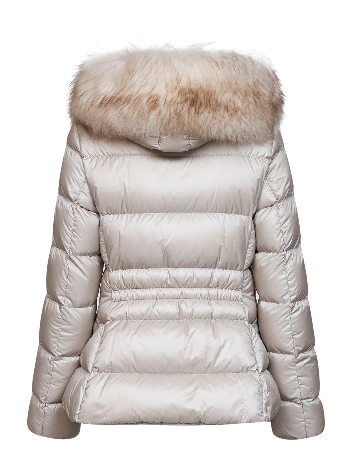 Piumino corto con cappuccio Boed beige chiaro
