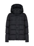 Black Moncler Maya 70 short hooded down jacket