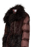 Brown Immersif 2-in-1 short puffer jacket