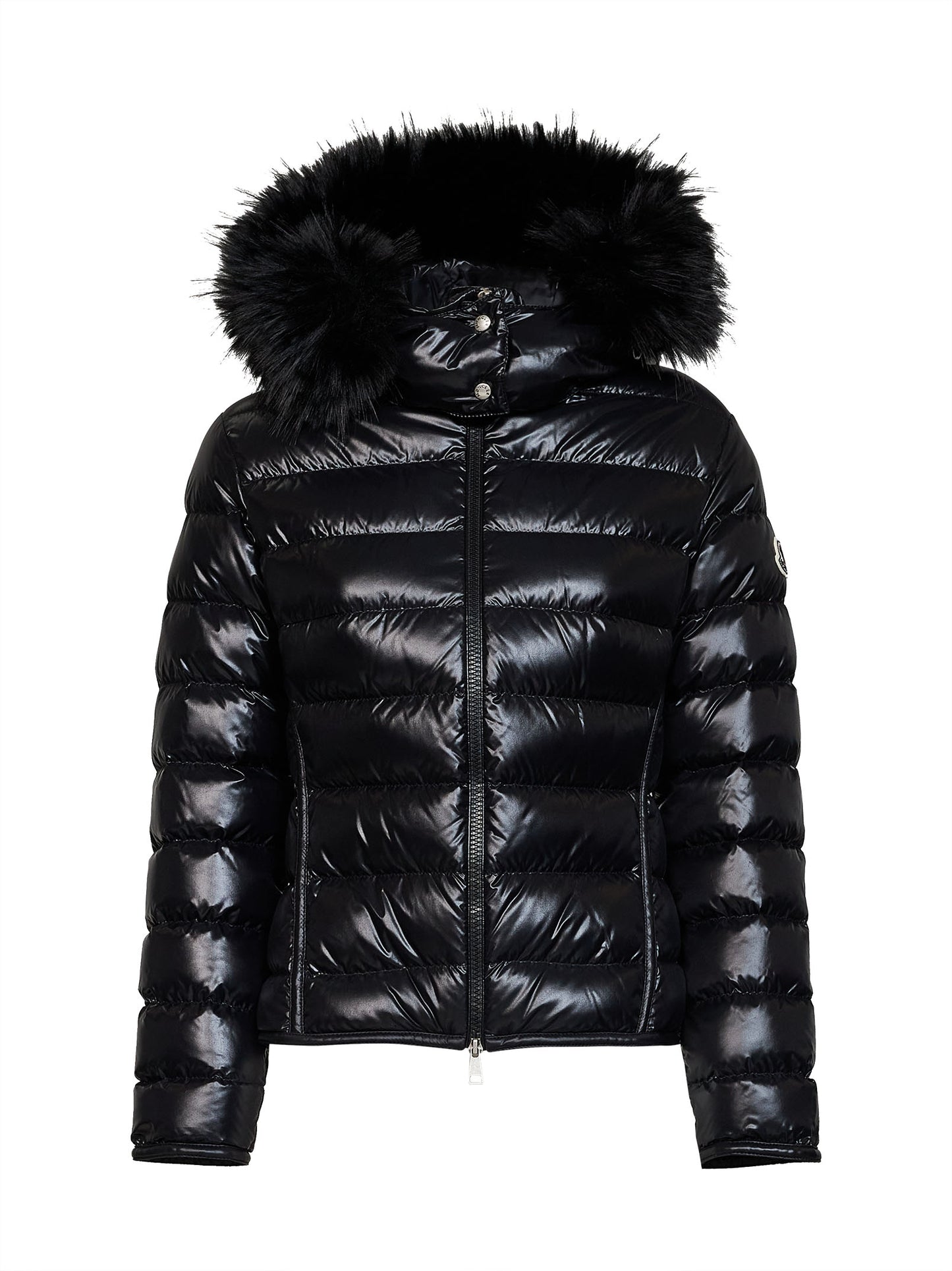 Black Badyeffe short hooded down jacket