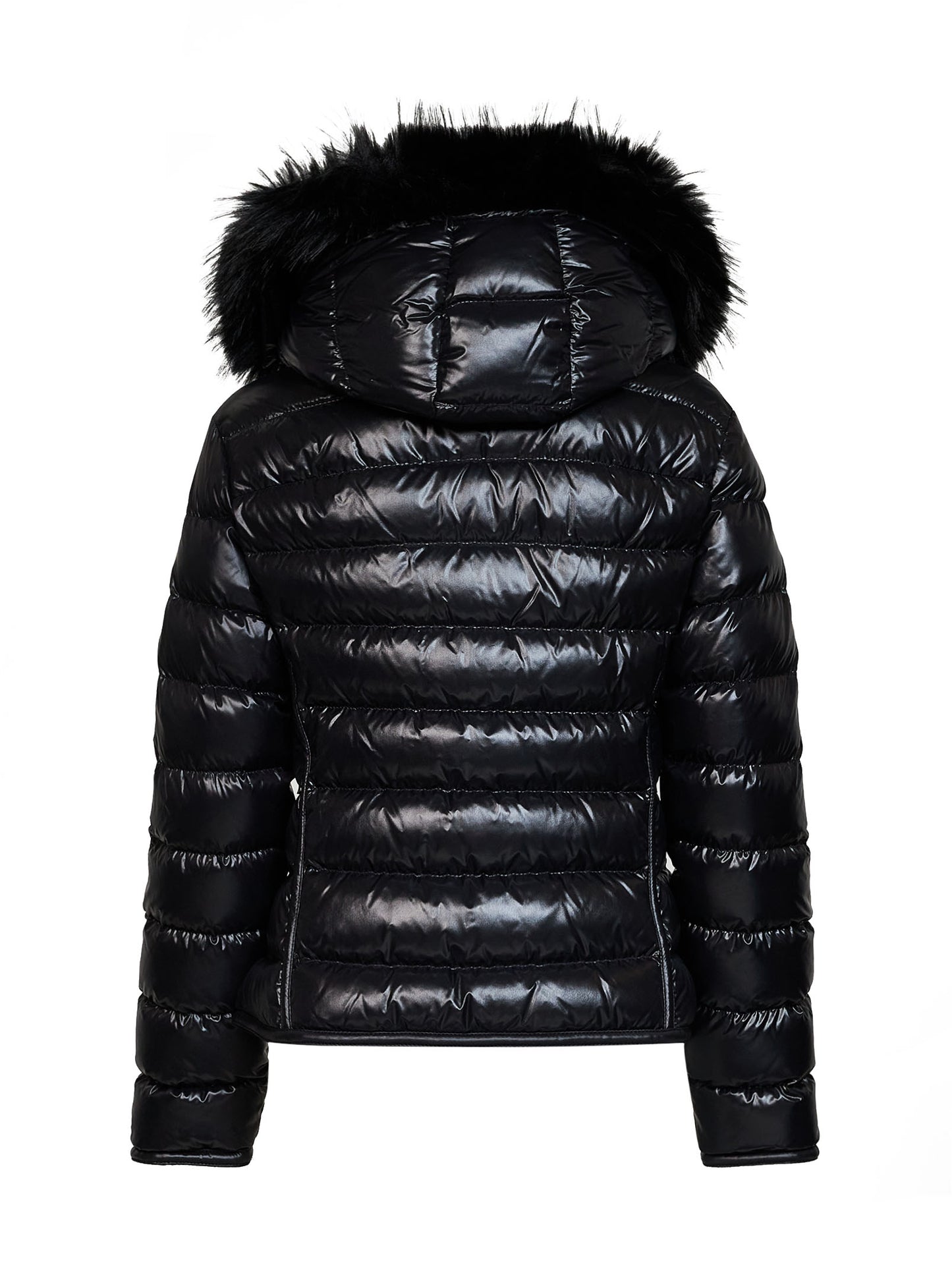 Black Badyeffe short hooded down jacket
