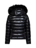 Black Badyeffe short hooded down jacket