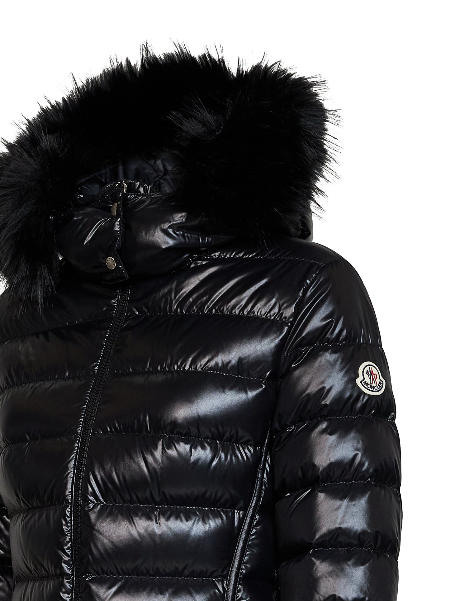 Black Badyeffe short hooded down jacket