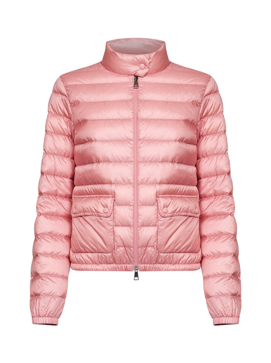 Light pink Lans packable short down jacket