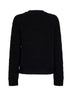 Black bouclé knit cardigan