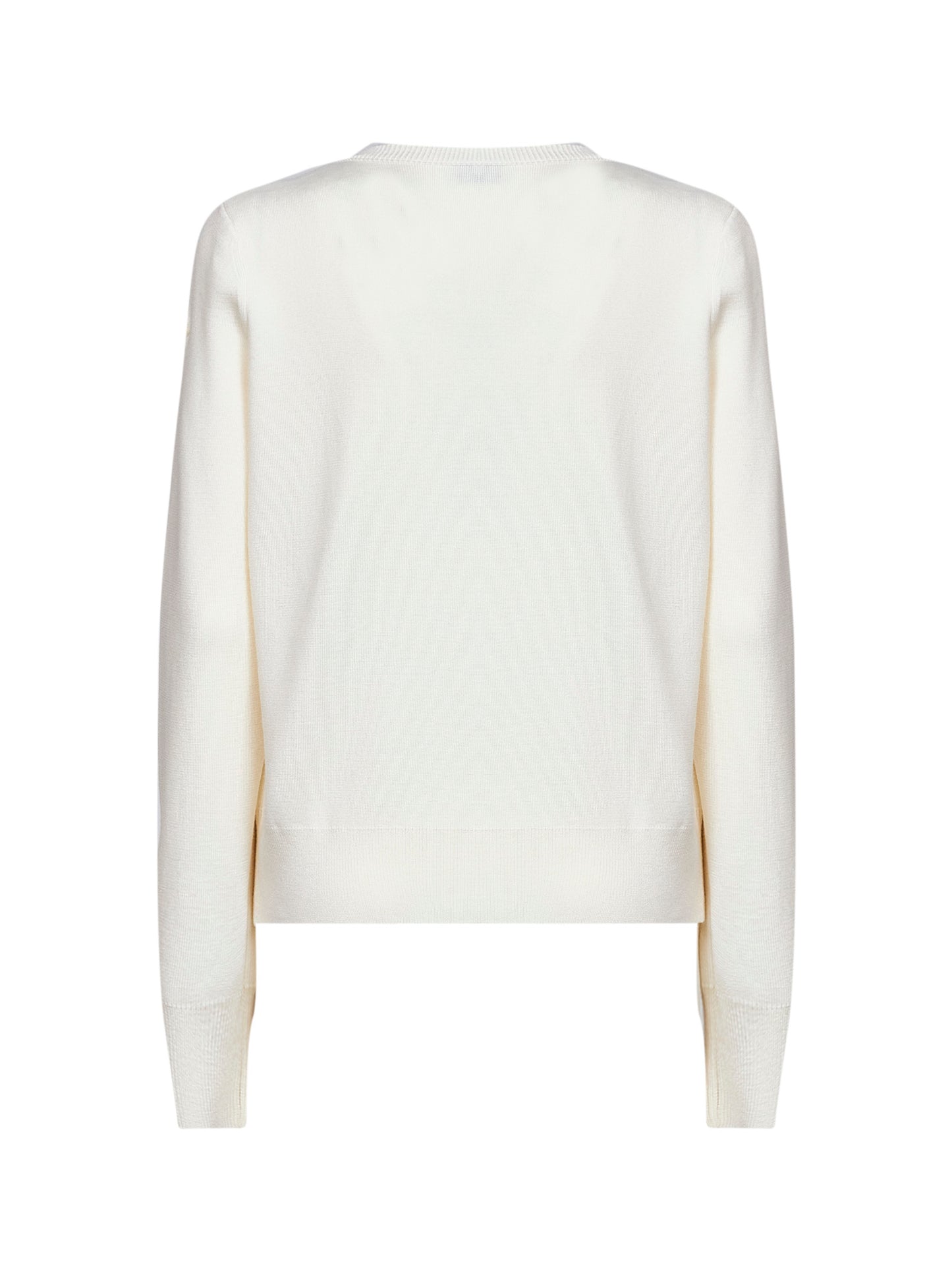 Cardigan imbottito con zip in lana naturale