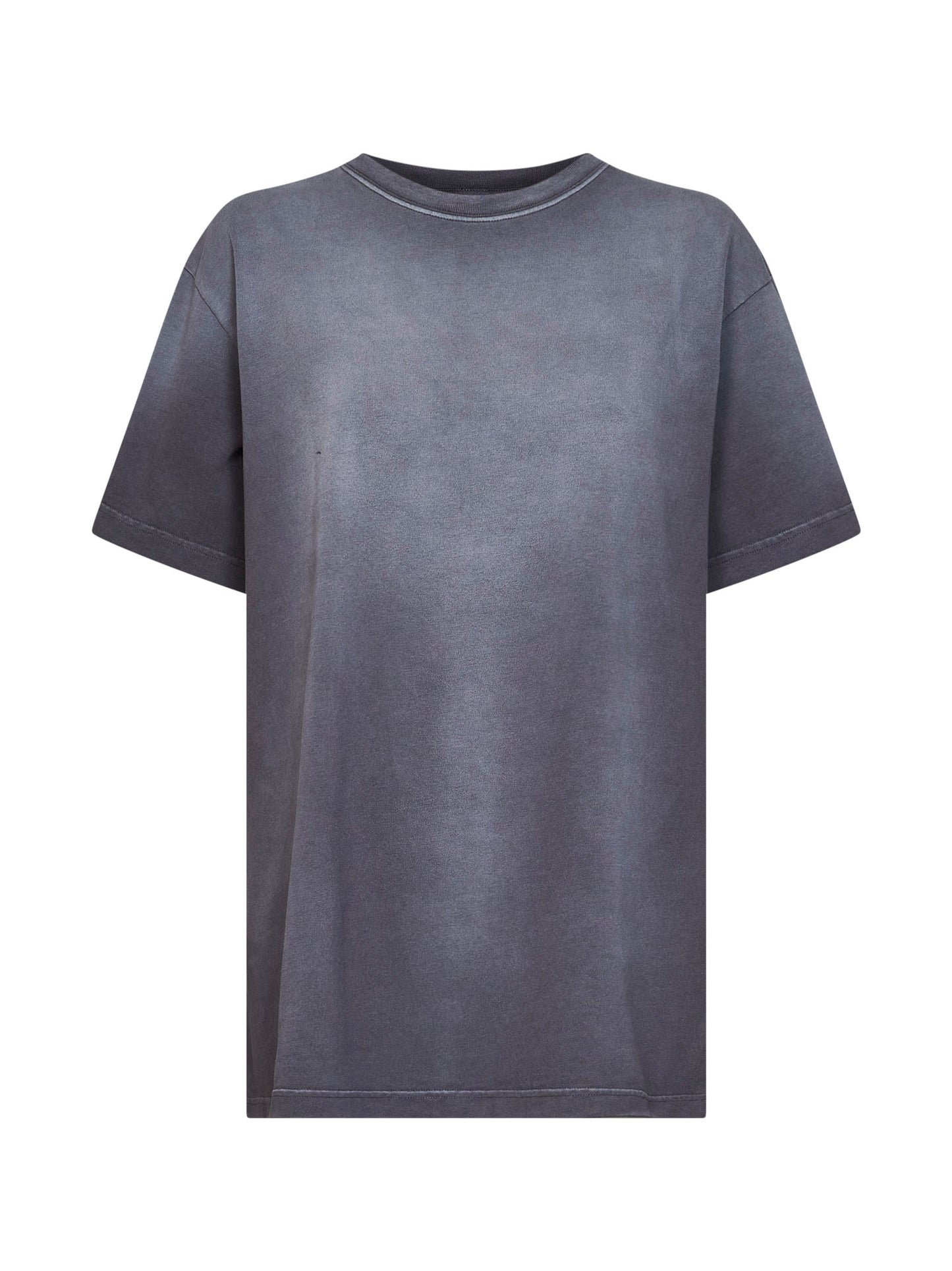 Taupe cotton jersey logo T-shirt