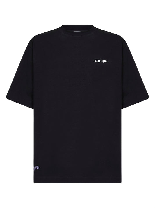 Black jersey Archigeography Arrow Skate T-shirt