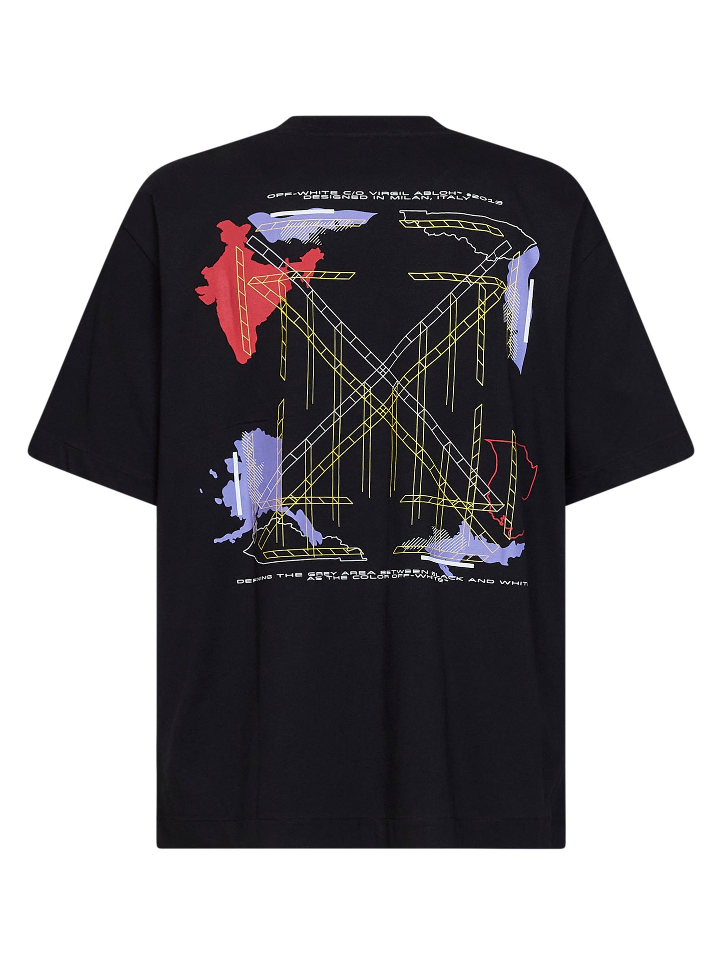 Black jersey Archigeography Arrow Skate T-shirt