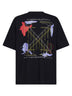 Black jersey Archigeography Arrow Skate T-shirt